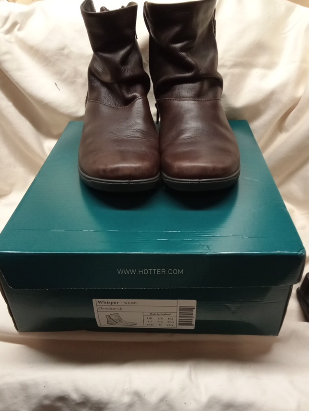 hotter Men's Slouch Leather Ankle Boots - Chocolate Brown